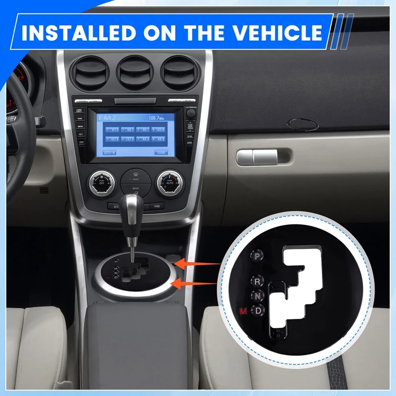 

Car Center Shift Gear Indicator Panel PRND Cover Bezel For Mazda CX-7 2007-2014 EH42-64-350 EH44-64-350 EH4464350