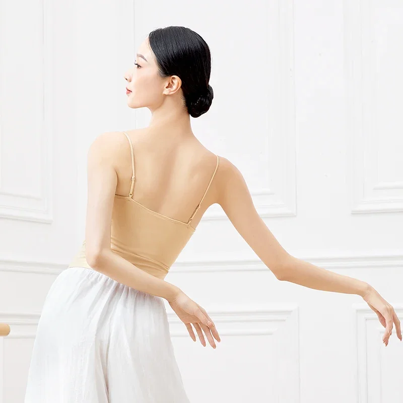 大人のバレエキャミソール下着伸縮性ダンストップス女性用クラシック体操練習着