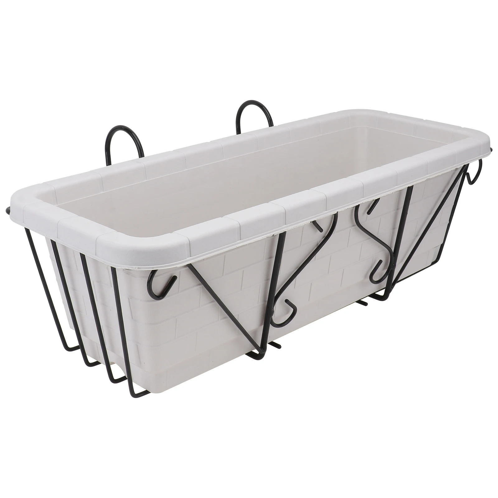 

Flowerpot Rack Durable Plant Shelf Garden Accessories Rectangular Trays Hanging Vertical Space Saving Home Balcony