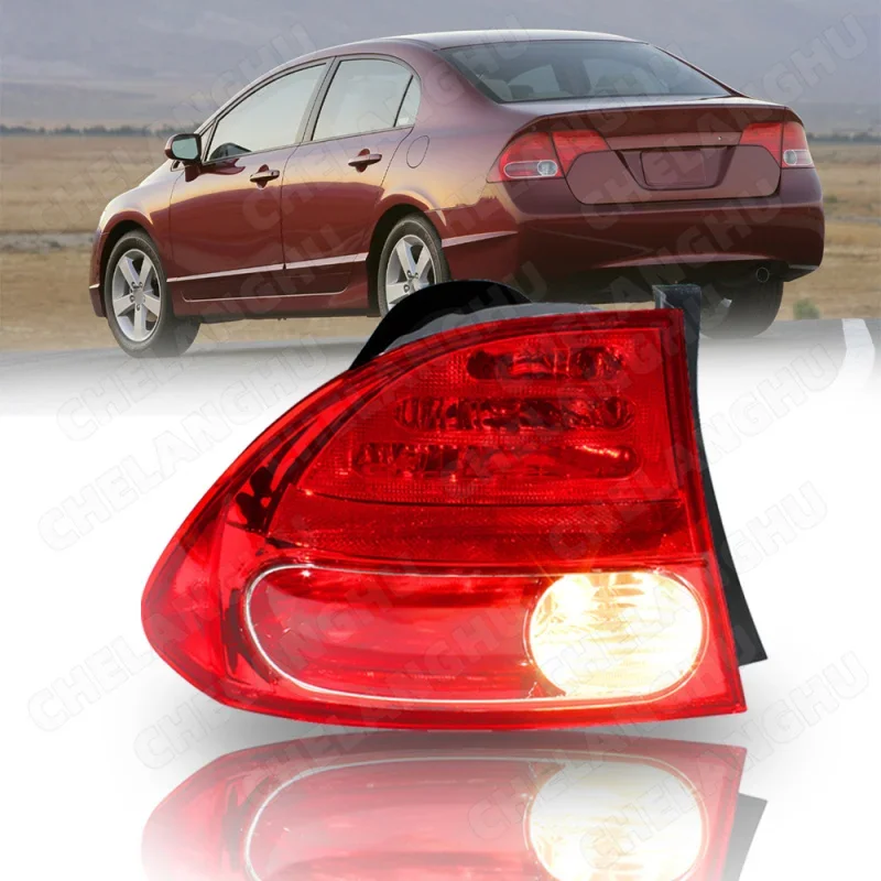 

1pc Left Side Tail Rear Lamp light With Bulb For Honda 8th Civic FA1 FA3 FA5 2006 2007 2008 Halogen Taillight 33551SNAA02