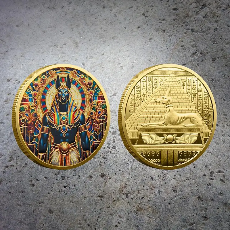 

Памятная монета «Бог Анубис», сувенирная памятная монета «Древний египетский смерть-хранитель»