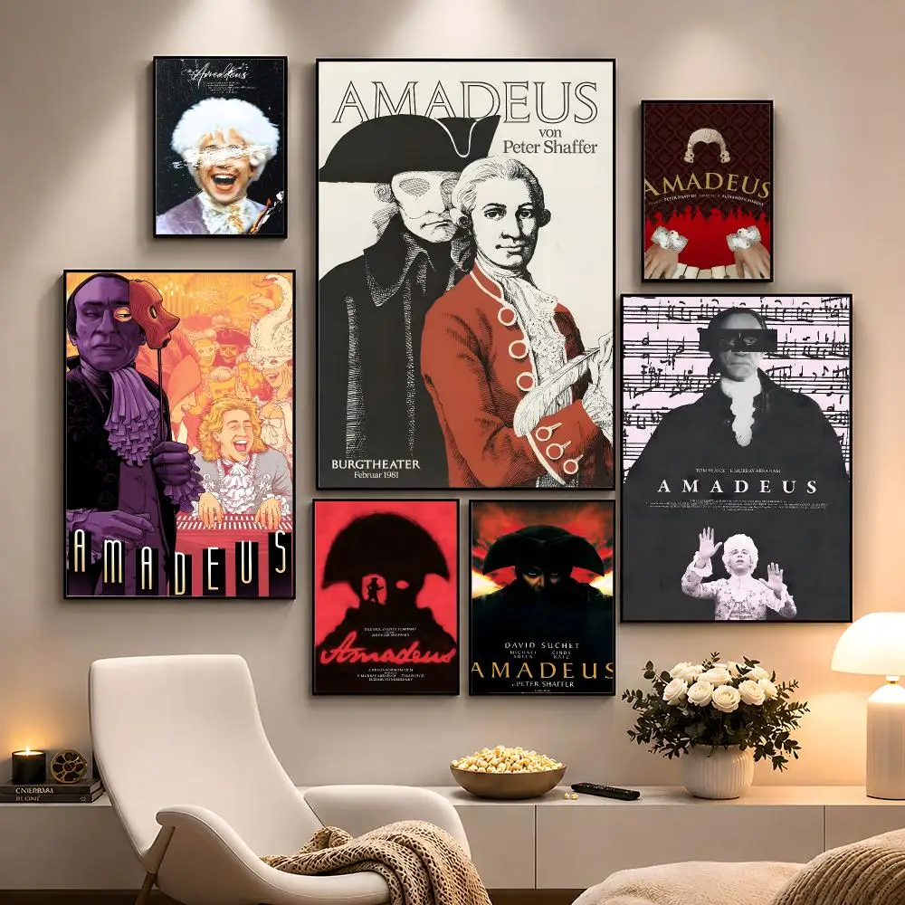 Movie Amadeus Mozart Salieri Requiem Poster Peel And Stick Wall Art PP Waterproof HD Bedroom Living Room Home Decor Gift