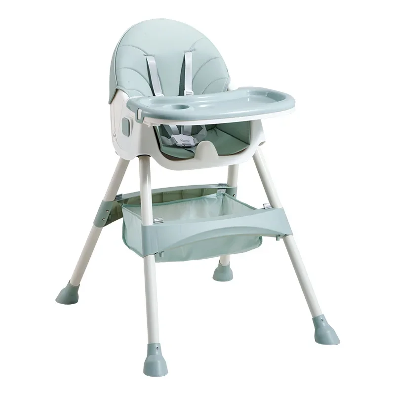 Cadeira de jantar dobrável ajustável, Cadeira de mesa infantil, Mesa semi-deitada do bebê