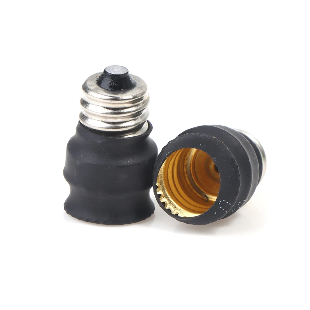 2pcs E12 to E12/E11/E10 Lamp Socket Adapter Bulb Base Converter LED Light Holder for LED Halogen CFL Light Bulb Lamp