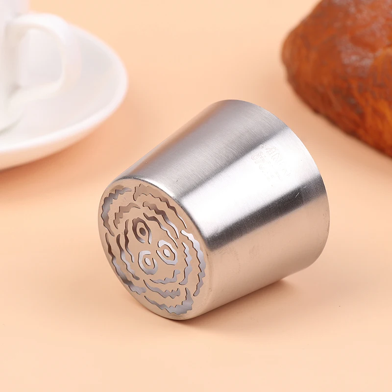 Punta de glaseado de flor bonita rusa de acero inoxidable SL49, punta de boquilla para pastelería, herramienta de decoración de pasteles DIY, utensilio de cocina para hornear, 1 ud.