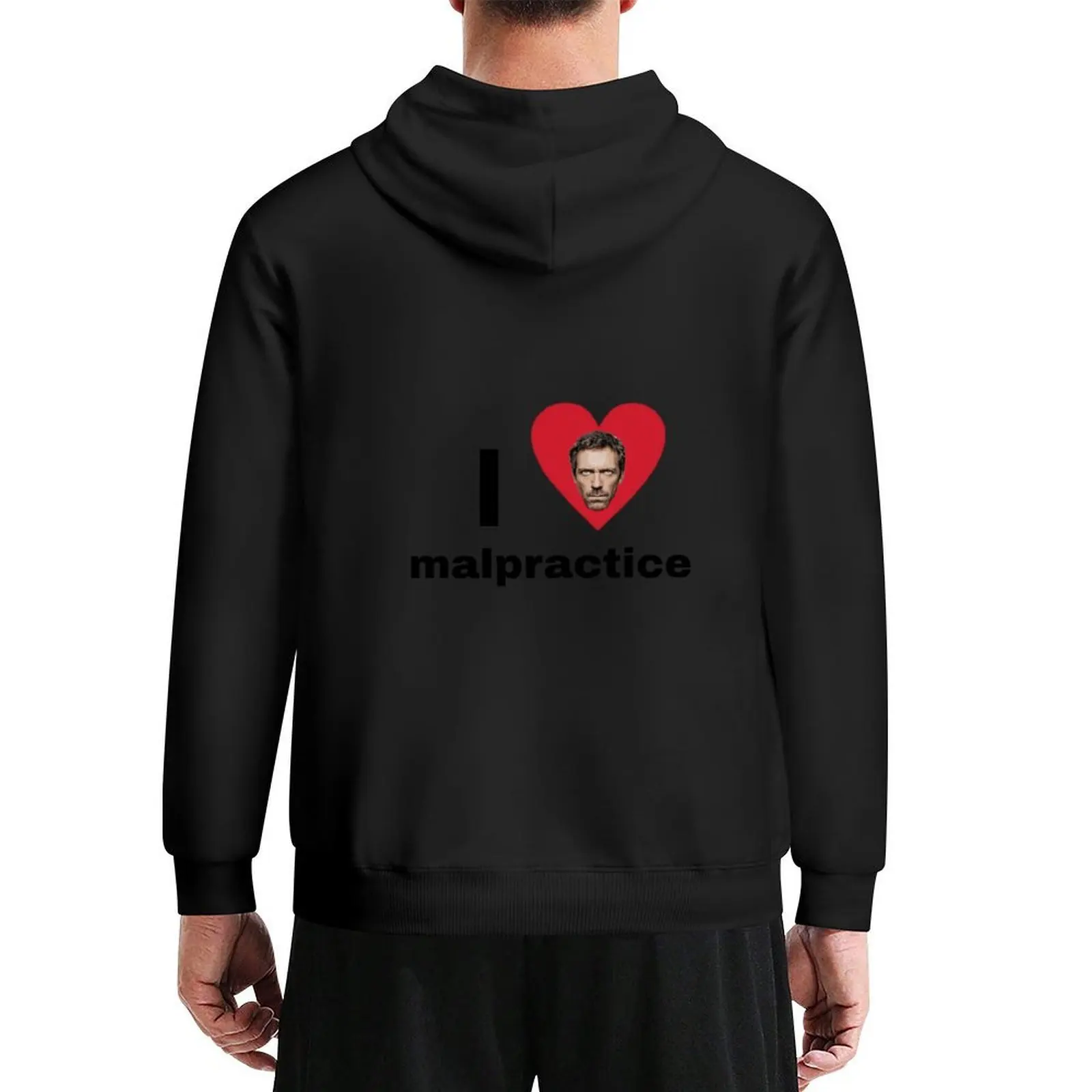 

I love malpractice Gregory House md sticker Hoodie male clothes hooded shirt oversized hoodie