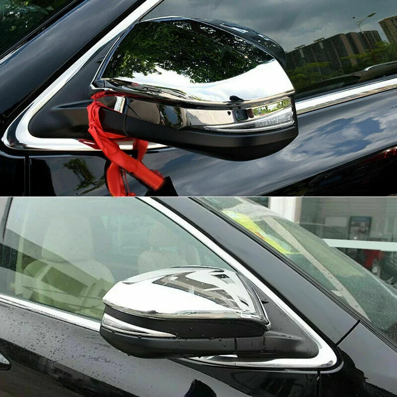 Car Rear View Mirror Decoration Side Door Mirror Cover Cap For Toyota Hilux Revo Vigo Fortuner Highlander RAV4 Innova