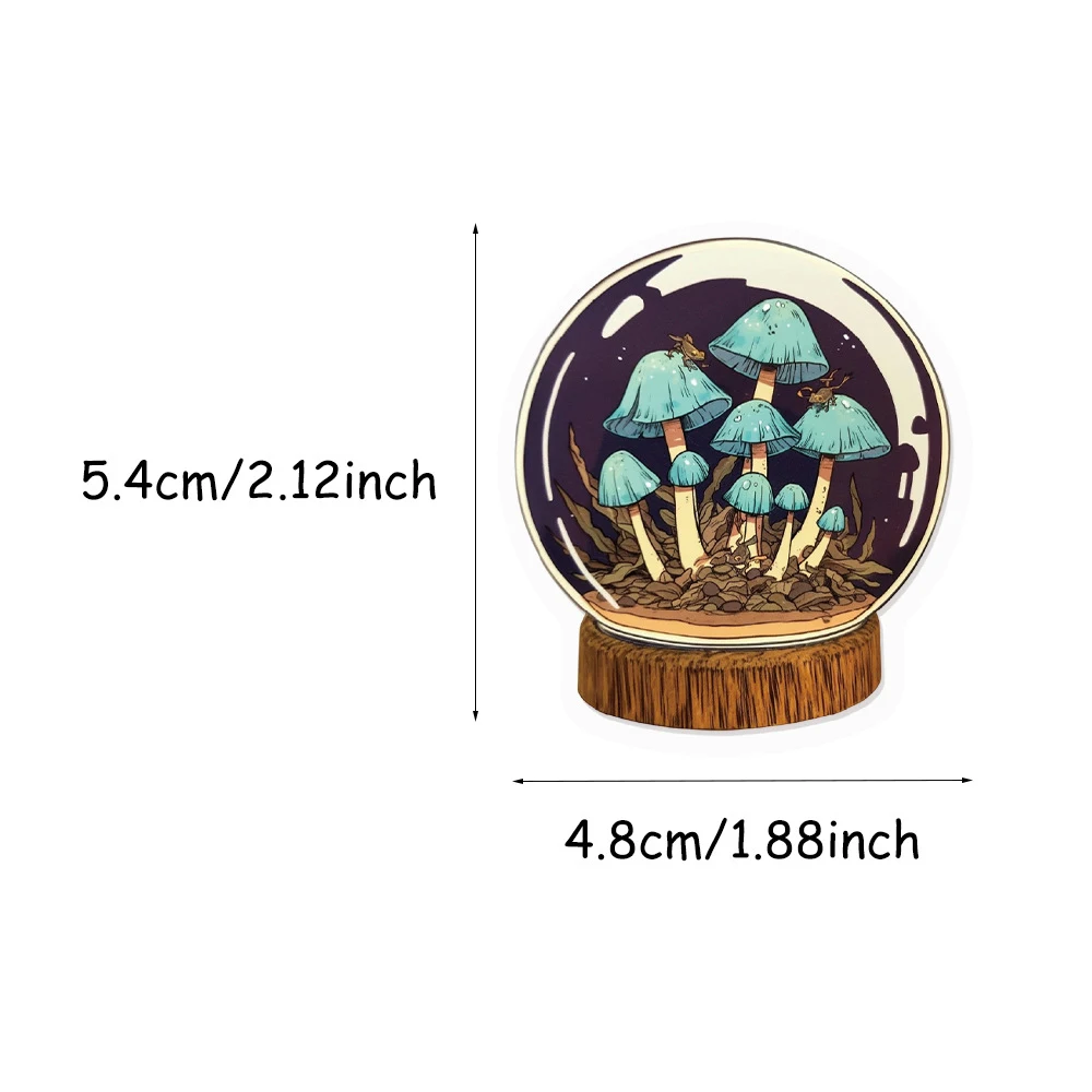 10/30/50 قطعة الكرتون الإبداعية الفطر ملصقات الزجاجات مضحك الكتابة على الجدران الشارات الديكور حقيبة الغيتار الهاتف مذكرات ملصق حزمة