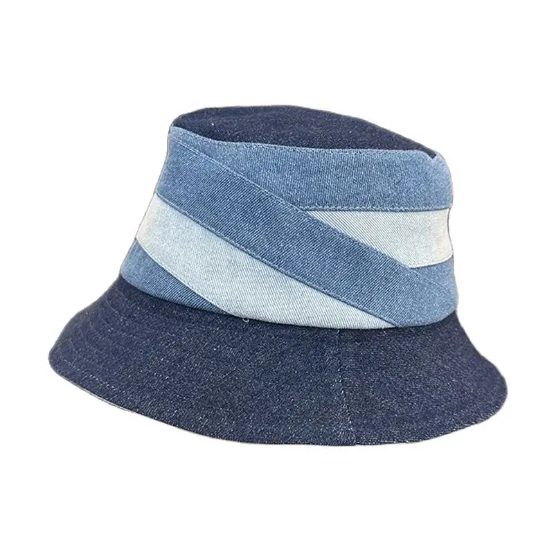 

Bucket Hat Denim Jeans Women Summer Sun Protection Brim Cap Accessory For Fishing Hiking Climbing Holiday Outdoor Spring Autumn