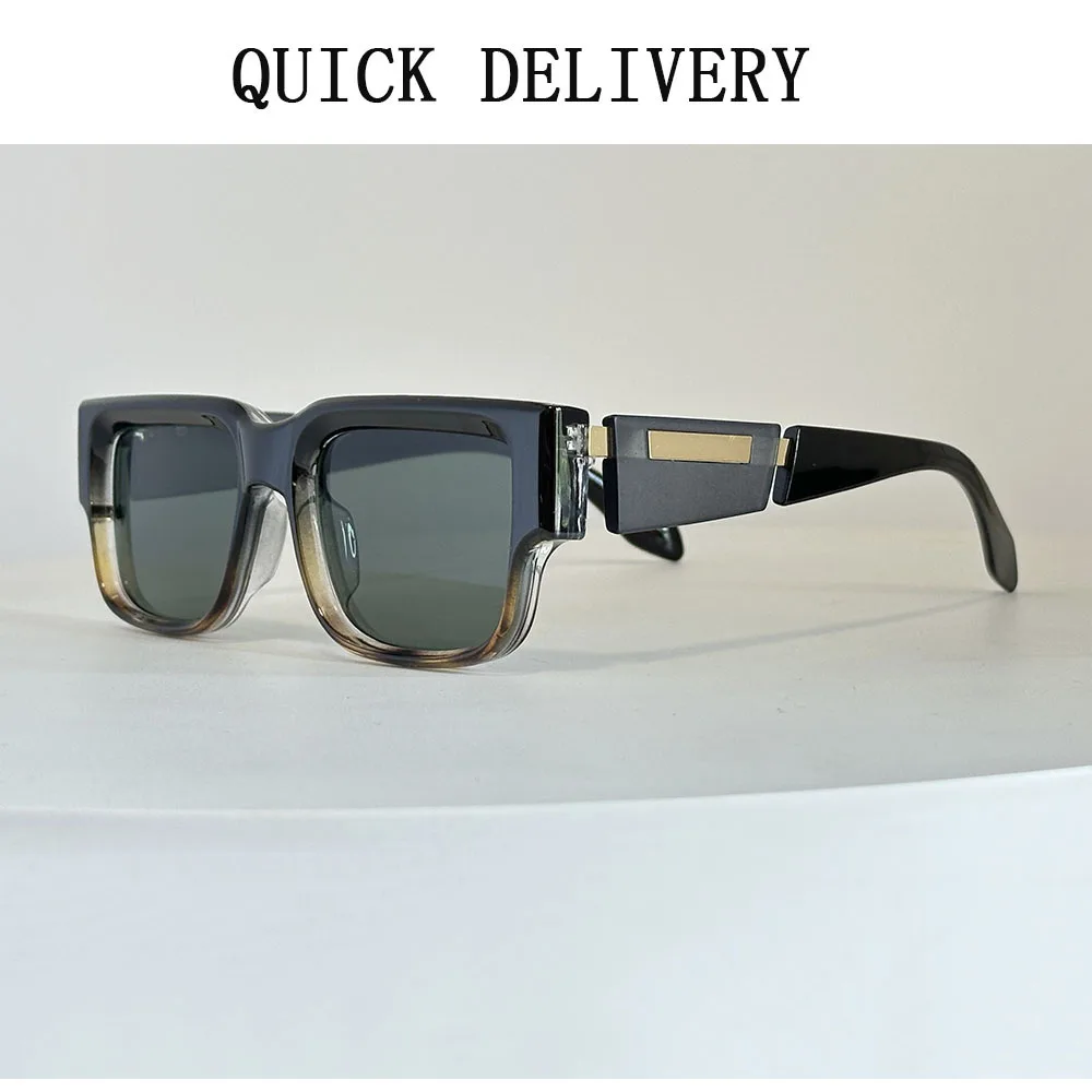Quadratische Sonnenbrille für Herren, Vintage-Luxus-Sonnenbrille für Damen, 2025, Retro-Mode, Brille, Urlaub, Gafas De Sol Hombre, Lunette Soleil Femm – Detail 7