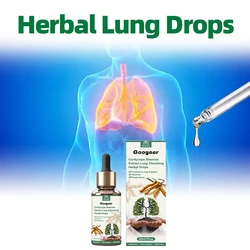 Lung Cleanse Drops Lungs Breath Detox Herbal Extract Cleaner Respiratory System Support Lung Cleaning Health Care 30ml