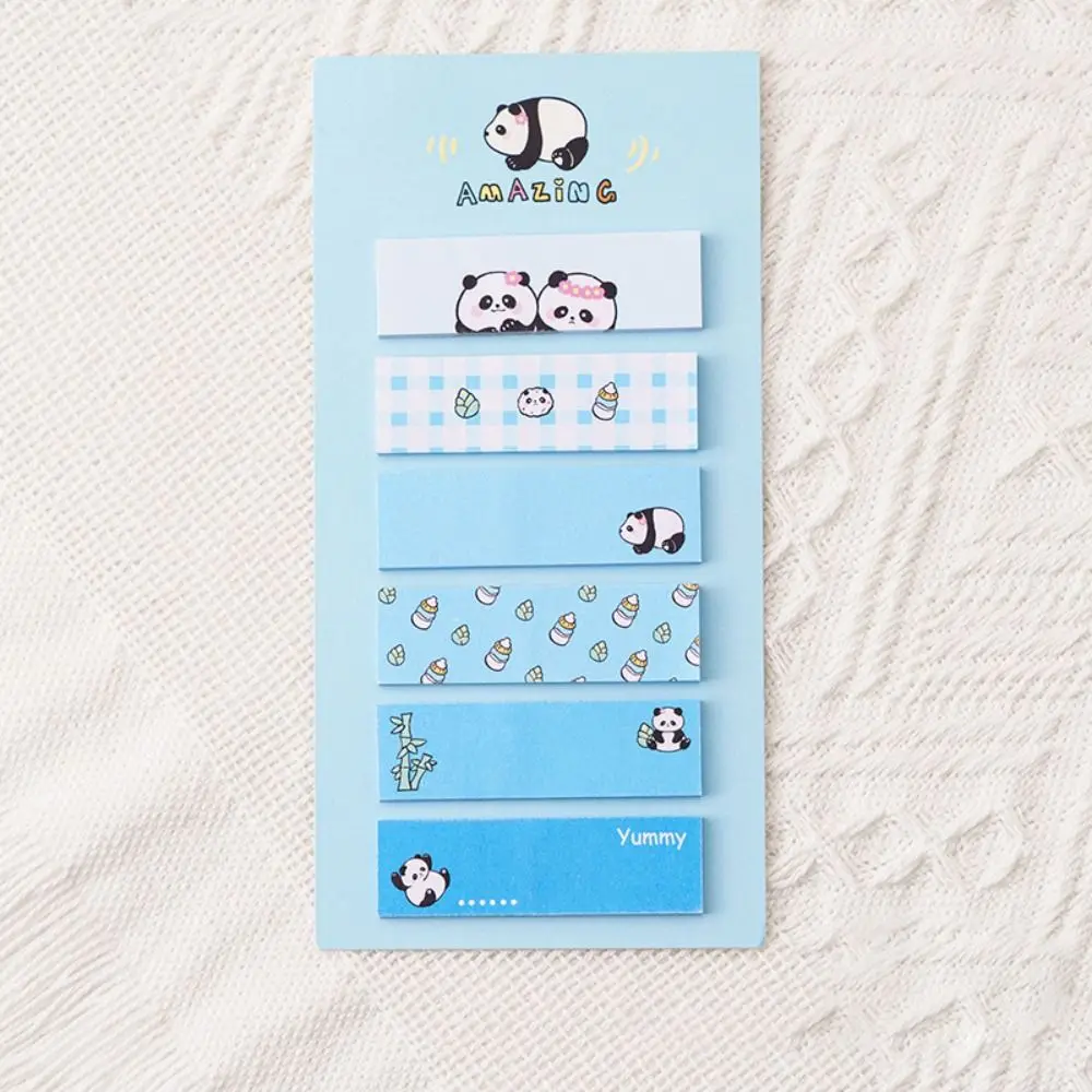 Stationery Kawaii Panda Sticky Notes Creative N Times Note Pads Multifunction Cartoon Classification Label School