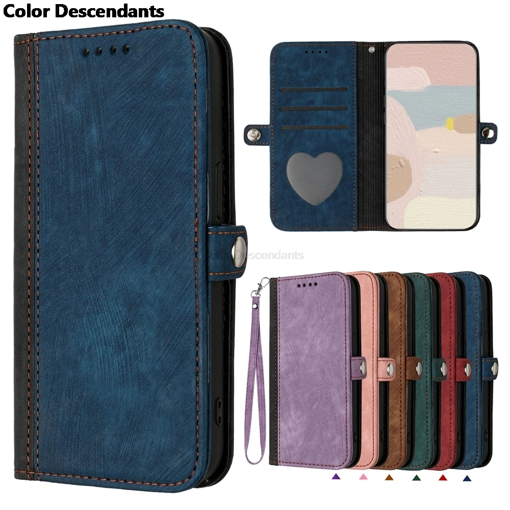 Etui Flip Leather Cases For Redmi Note 13 12 Explorer 11SE 11S 11 10 PRO PLUS MAX 10S 5G 4G Case Wallet Retro Color Multi Cover