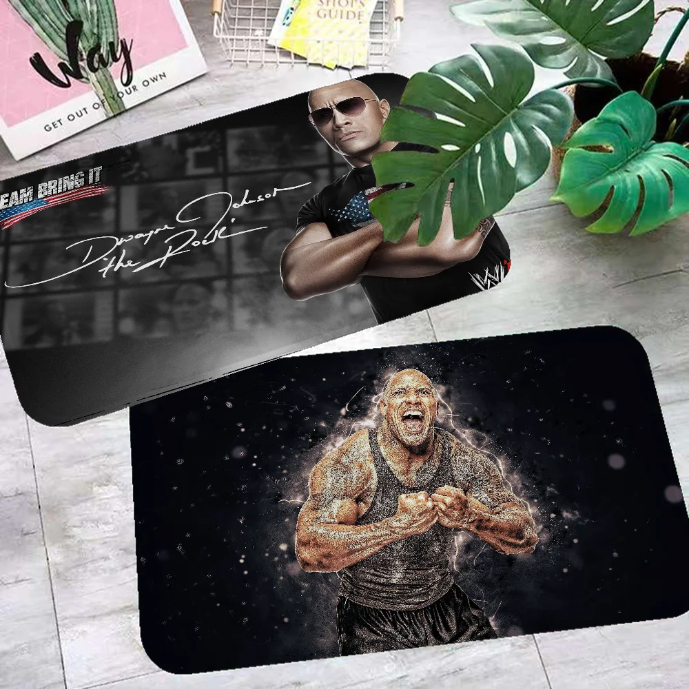 

D-Dwayne J-johnson Funny Floor Mat Non-Slip Laundry Room Mat Laundry Decor Balcony Child Living Room Household Carpets