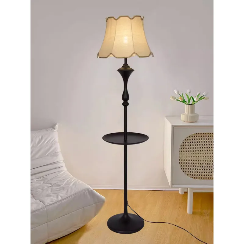 

Vintage American Fabric E27 Led Floor Lamps for Living Room Sofa Side Standing Lamp Study Reading Light Bedroom Bedside Lights