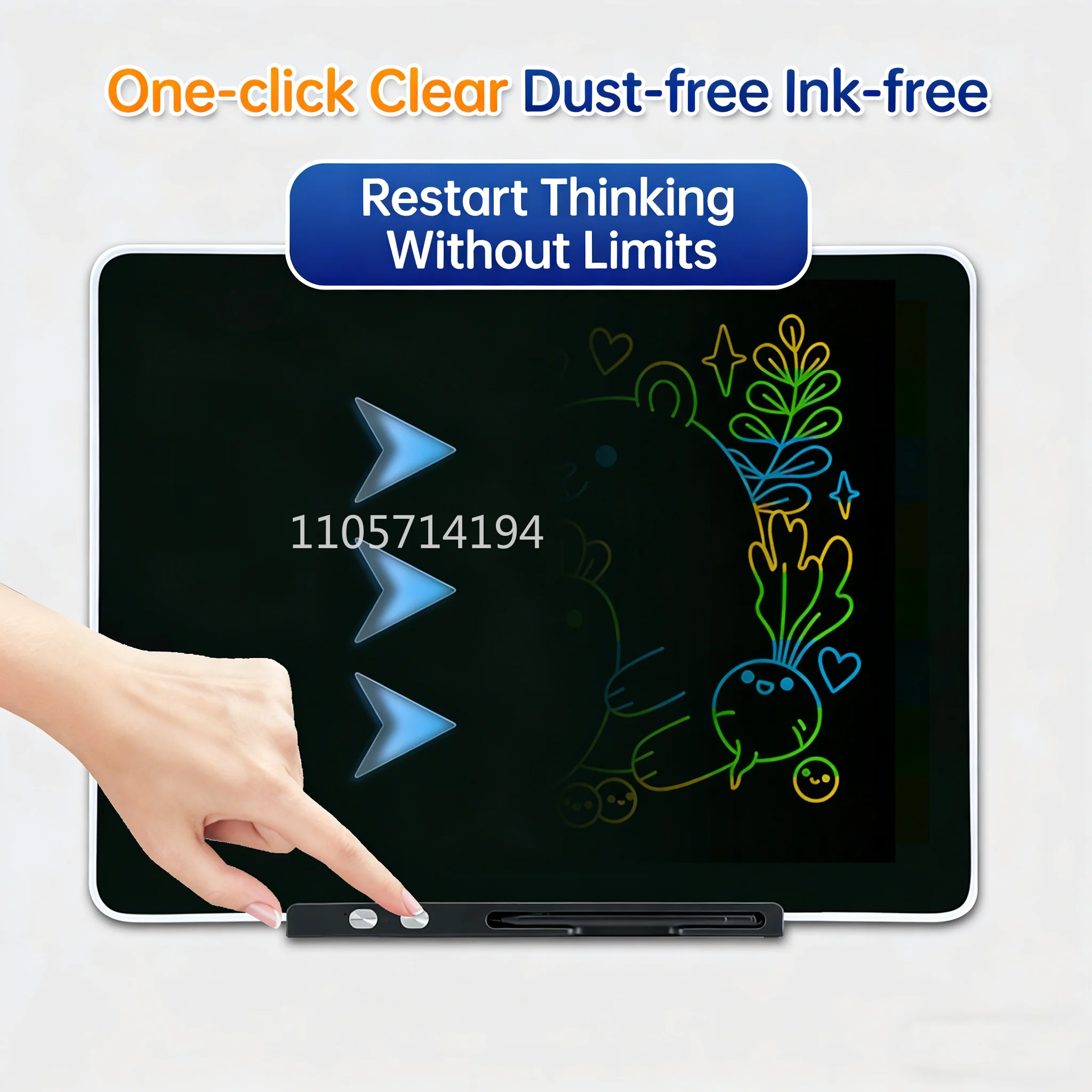 13/16/20 inch Rechargeable LCD Writing Tablet Digital Drawing Tablet Handwriting Pads Portable Electronic Tablet Board For gifts