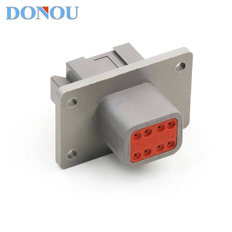 DT04-08PA-CL03 Dechi type 8-hole connector with installation flange sheath for engineering panel connectors