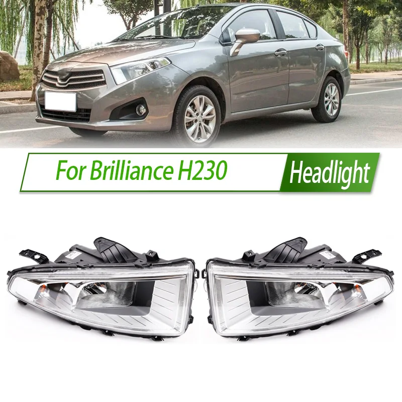 

Для Brilliance H230 Галогенная фара в сборе в стиле OEM, цоколь для передней фары, замена Plug & Play