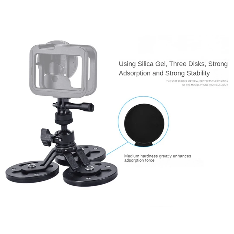 For Gopro Magnet Chuck Suction Cup Fixed Action Camera Gimbal Mount With Holder For Action Camera Accessories