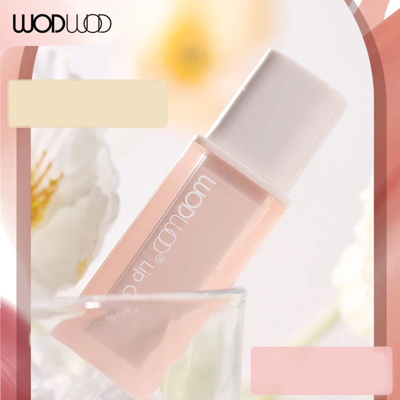 WODWOD piccolo cubo di ghiaccio specchio smalto per labbra labbra in vetro smalto per labbra lucidalabbra a lunga durata