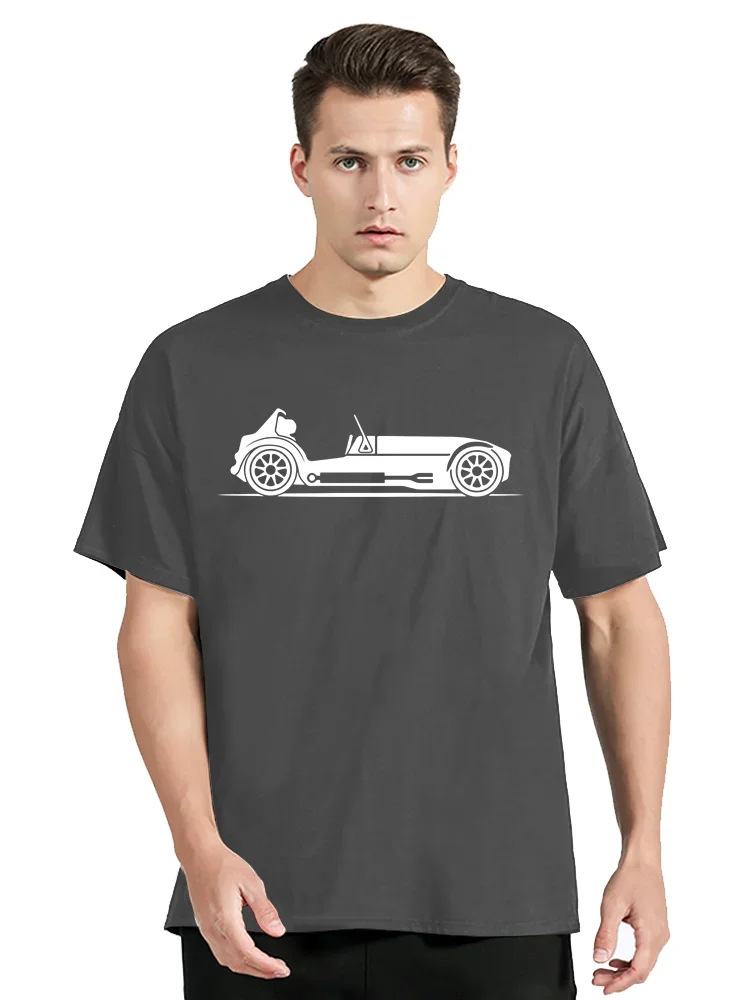 Ladies Original Sketch Lotus 7 Caterham Seven Tiger Westfield Fitted T Shirt Men Cotton T-shirt Tees Tops Men Clothing