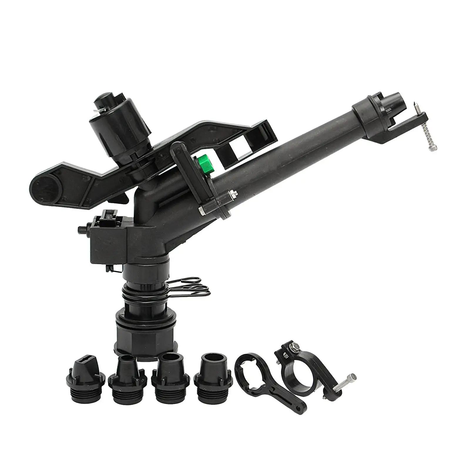 Rotating Lawn Sprinkler Long Range Black PP Irrigation Sprayer Garden Irrigation Sprinkler for Farm Use