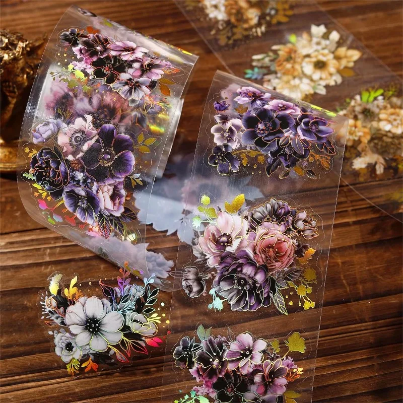 1 ロール 2 メートル園芸植物用品元帳 DIY 材料循環ステッカー接着剤ステッカースクラップブック 60 ミリメートル * 2 メートルテープペットミッドナイト