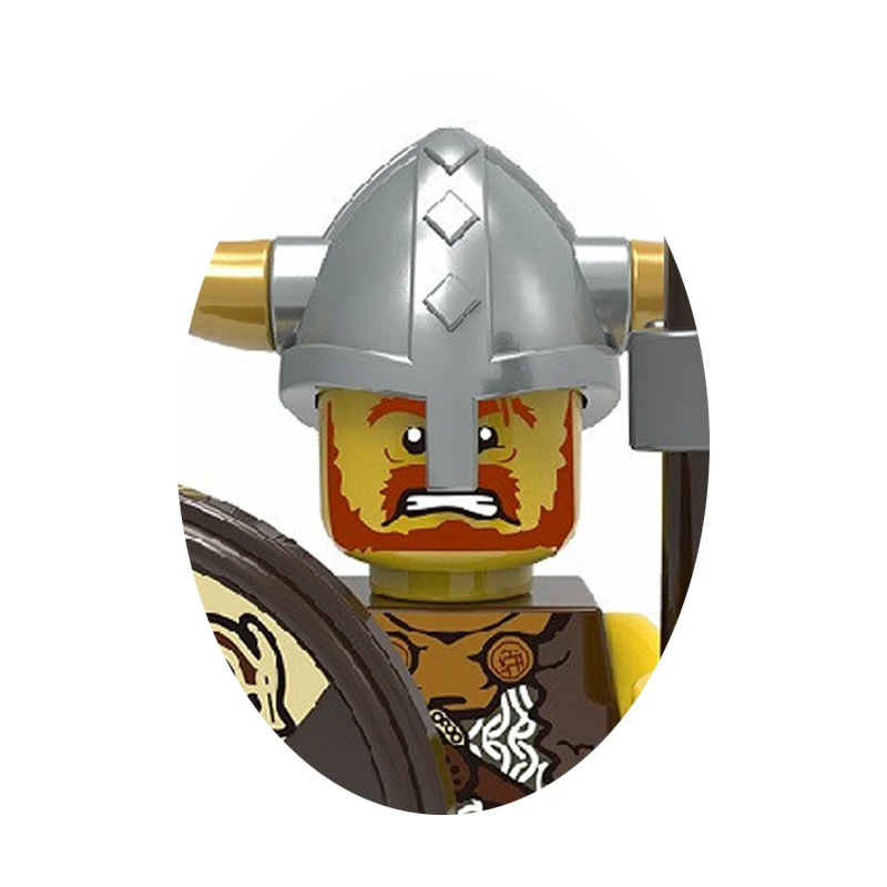 Mittelalterlicher Militärkriegssoldat Puppe Baustein Spartanischer Soldat Kreuzritter Römischer Ritter Waffe Schwert Helm Kinderspielzeug Geschenke