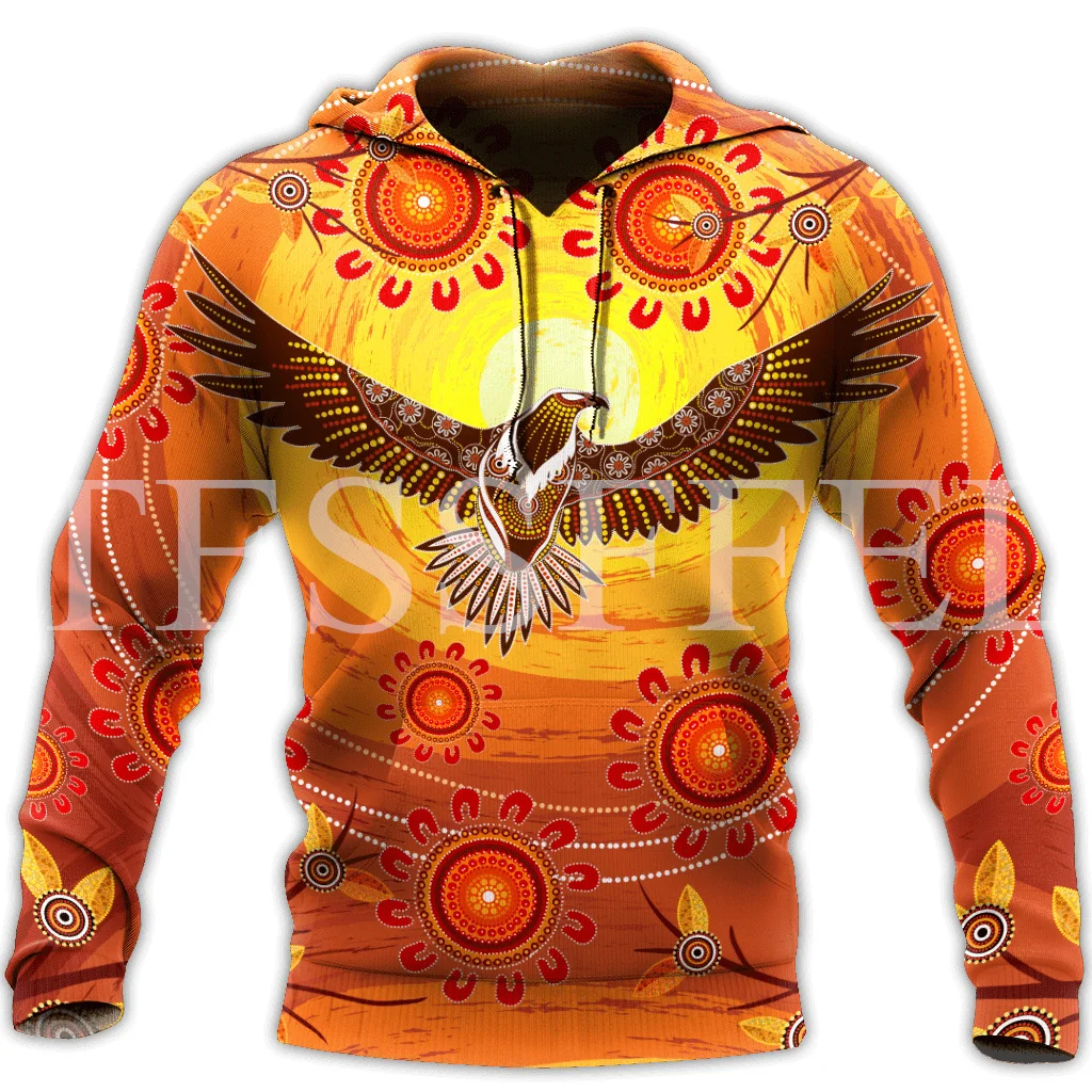 Custom Name Indigenous Australia Aborigine Culture Tribe Tattoo Vintage Retro 3DPrint Pullover Harajuku Jacket Casual Hoodies 23