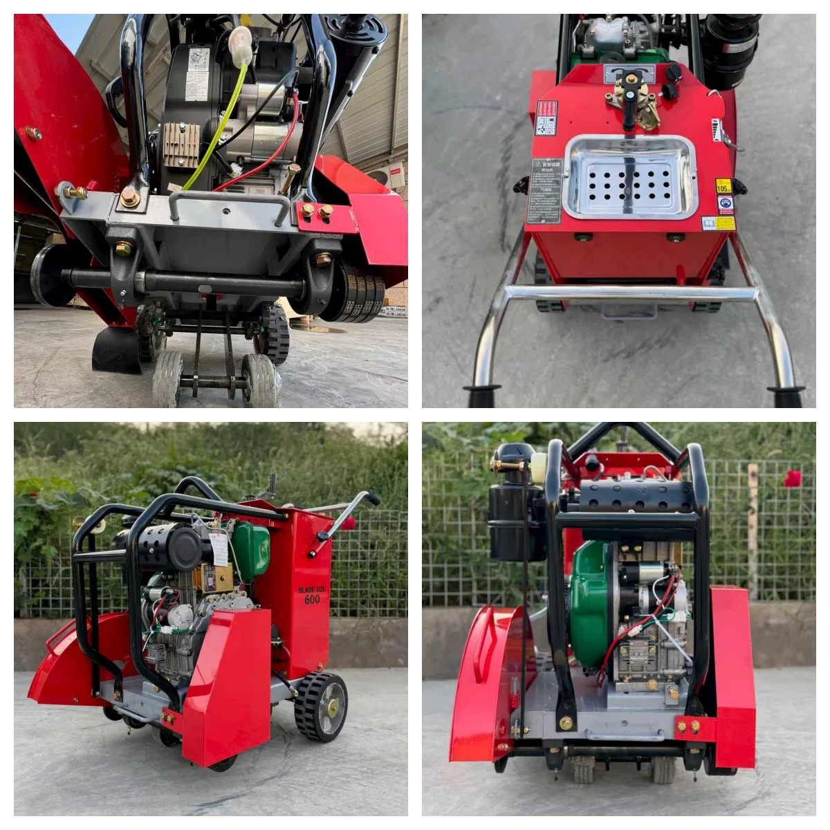 . آلة قطع الطرق، صيانة سهلة، كفاءة القطع، المشي خلف قواطع الطاقة الخرسانية