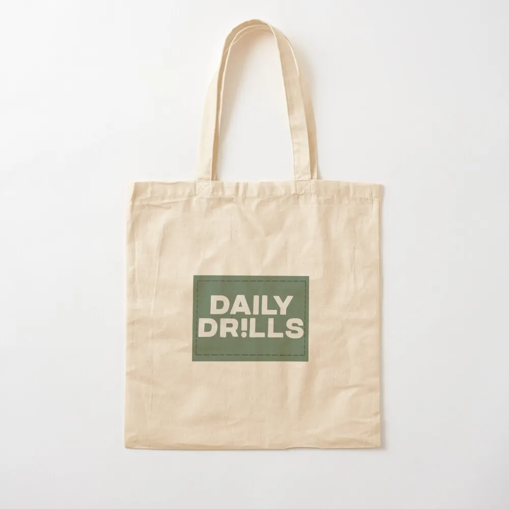 

Daily Drills Tote Bag tote bag screen Shopper reusable grocery bags Canvas Tote Bag