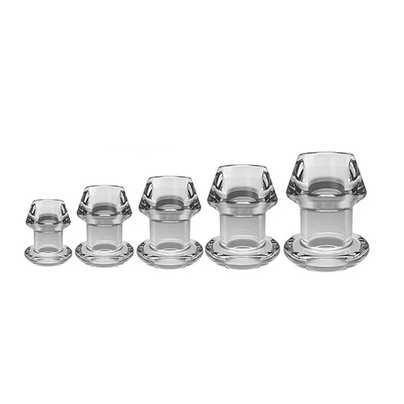 Silicone Hollow Anal Plug With Stopper Speculum Enema Anus Dilator Butt Plug Prostate Massage Bdsm Sex Toys For Woman Men Gay