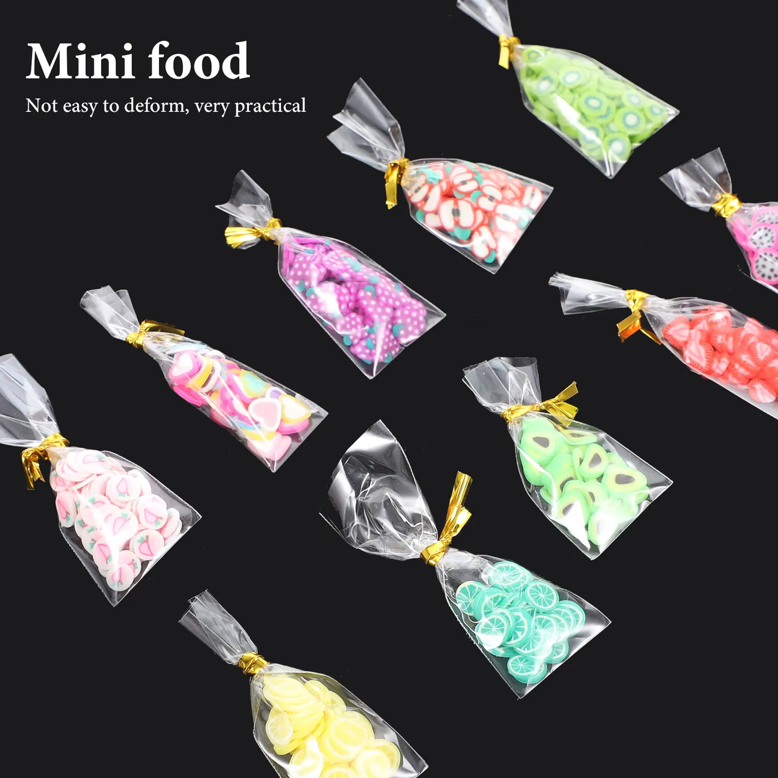 

10pcs Candy Snack Set Mini Food Packaged Adornments Rubber Dollhouse Child Decor Realistic Reproduction Excellent Accessories