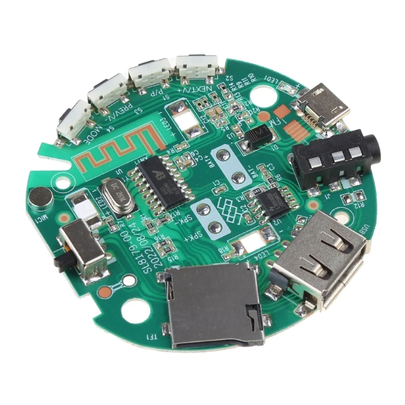 Bluetooth-compatible Receiver Board (BT) 5.0 DIY Stereo Amplifier 3.7-5V Car Speaker Amplifier Wireless