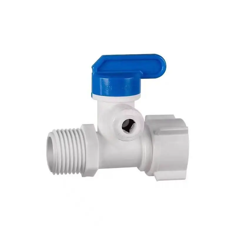 1/2 Inch Water Inlet 3 Way Ball Valve Quick Connector 1/4 3/8 Tube Fitting Water Purifier