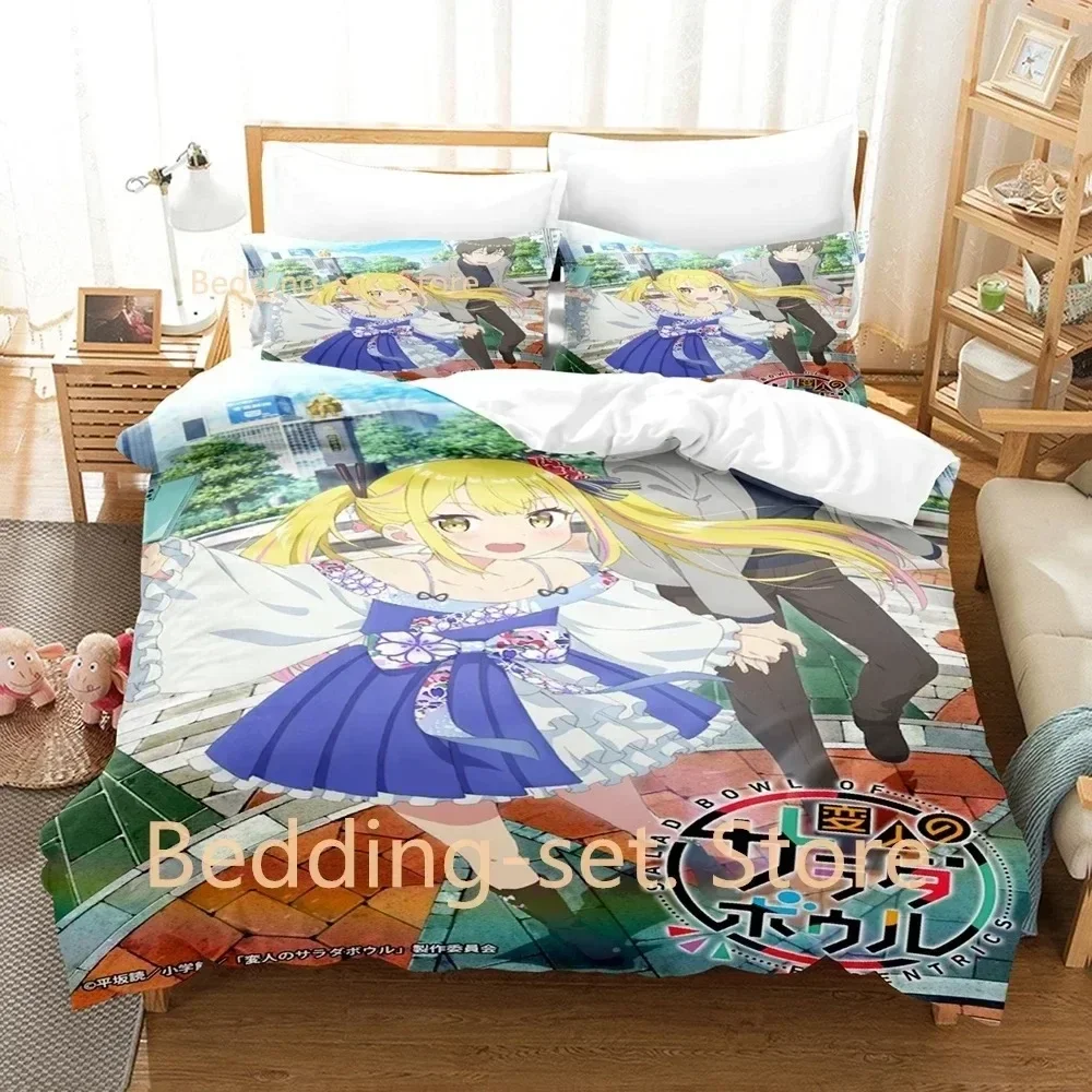 

3D Print Anime A Salad Bowl Of Eccentrics Bedding Set Single Twin Full Queen King Size Bed Set Adult Kid Bedroom Duvetcover Sets