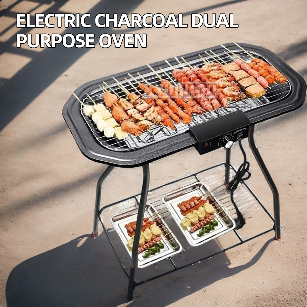 Outdoor Vertical Folding Grills BBQ Machine Smokeless Mini Electric Grills Grelhador Eletrico