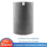 Air Filter For Xiaomi Mi Air Purifier 1 2 2S 2C 2H 3 3S 3C 3H Mijia Air Filters Carbon HEPA Replacement PM2.5 Blue Green Gray
