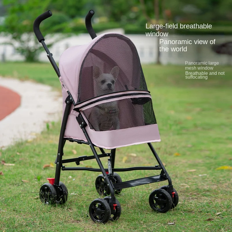 

Pet cat and dog stroller, dog, cat, teddy baby stroller, lightweight and foldable for small pet dogs when going out