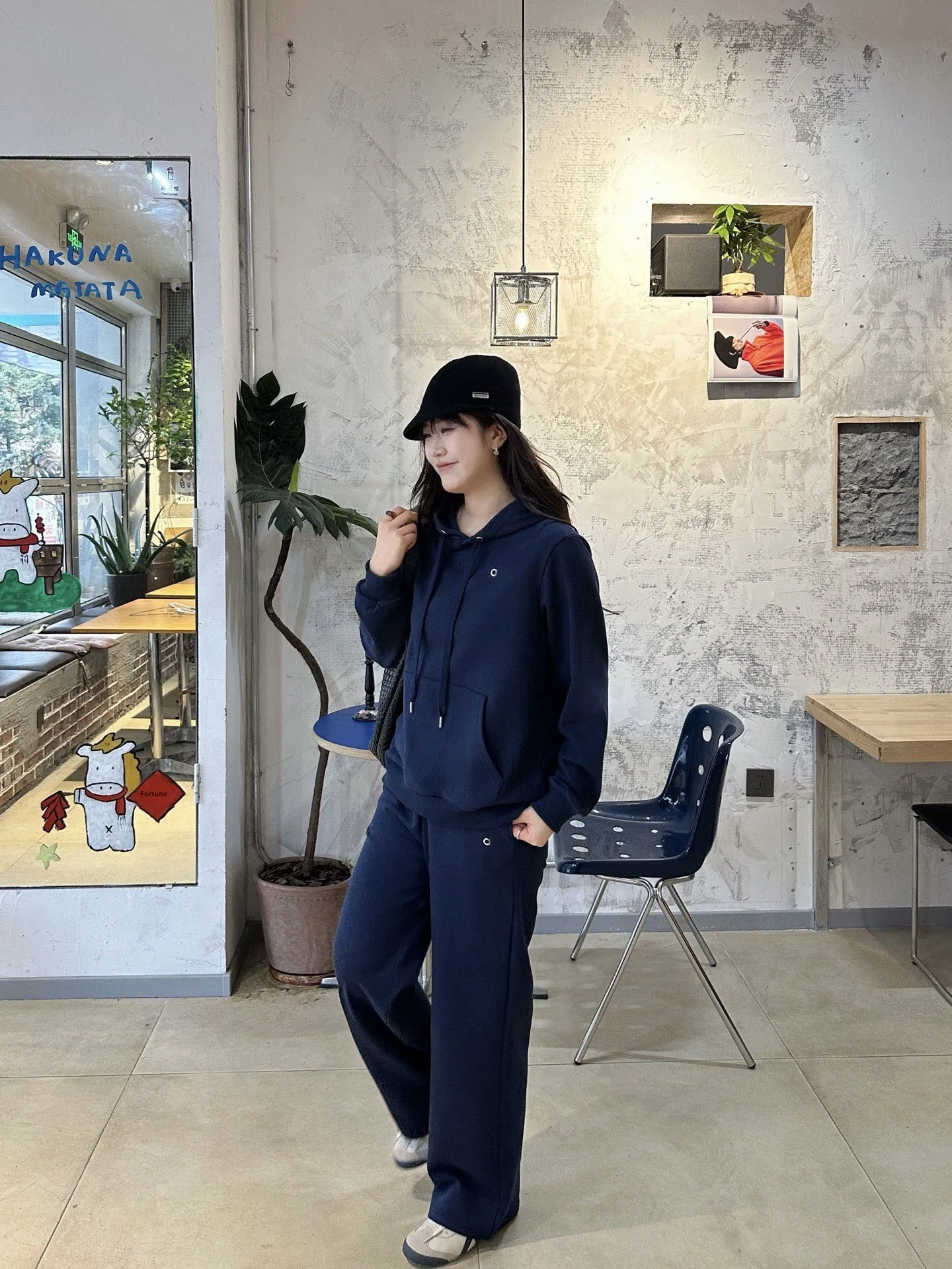Spring 2026 Casual Wide Leg Sweatpants Yoga Sport Loose Straight Long Pants Women's High Waist Cotton Multifunctional Slimming