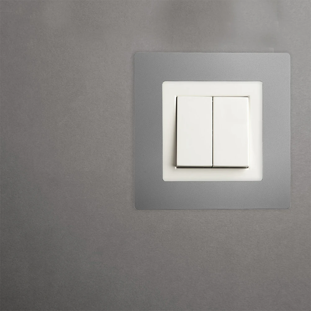

3pcs Socket Switch Panels Decorative Covers Modern Wall Outlet Cover Plates Electrical Light Plates Fade Resistant PC Material