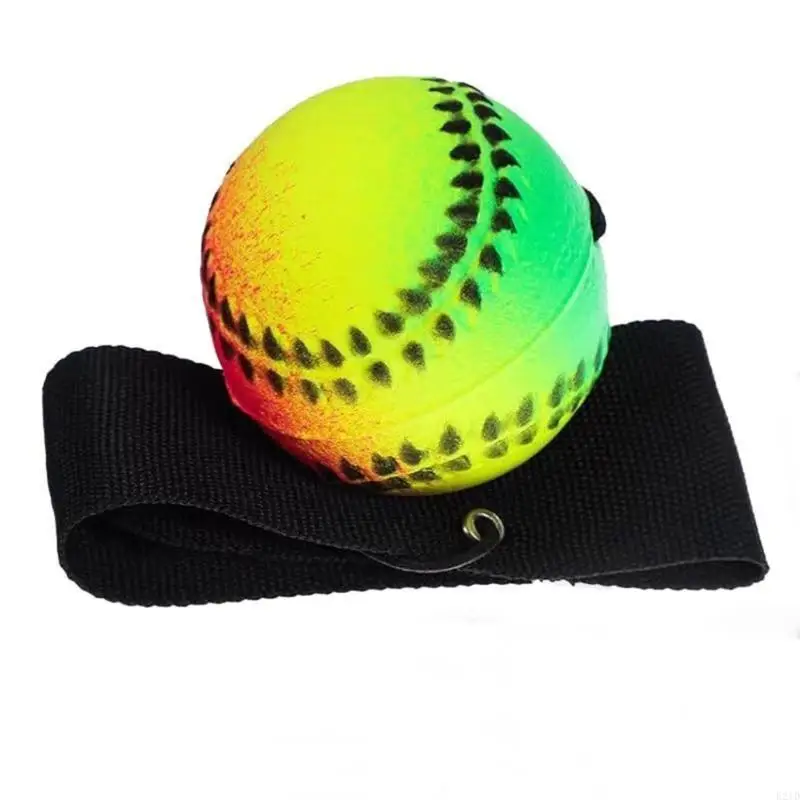 

Rainbows Hand Exercise Ball Multicolored Elastic Ball Portables Gym Ball