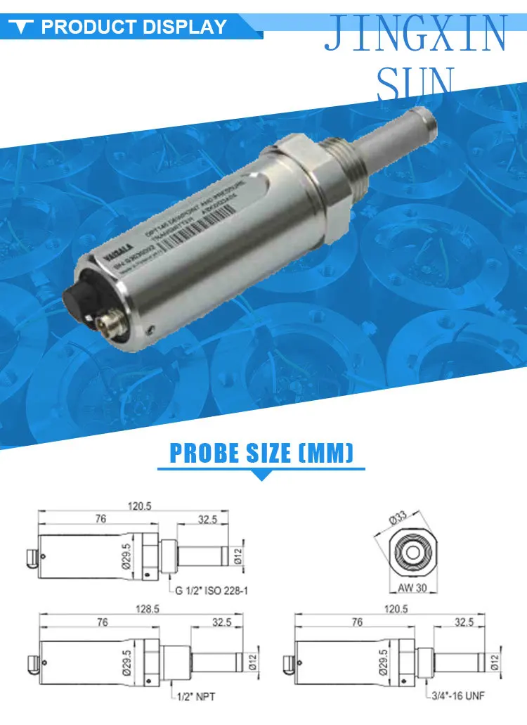 Compressed air dew point and pressure transmitter