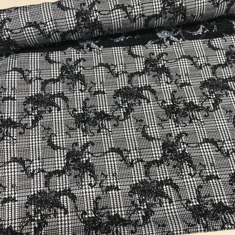 

Жаккардовая ткань Повседневный костюм, куртка, юбка, полиэстер, креативная дизайнерская одежда, ткань для шитья на метр, ткань «сделай сам»