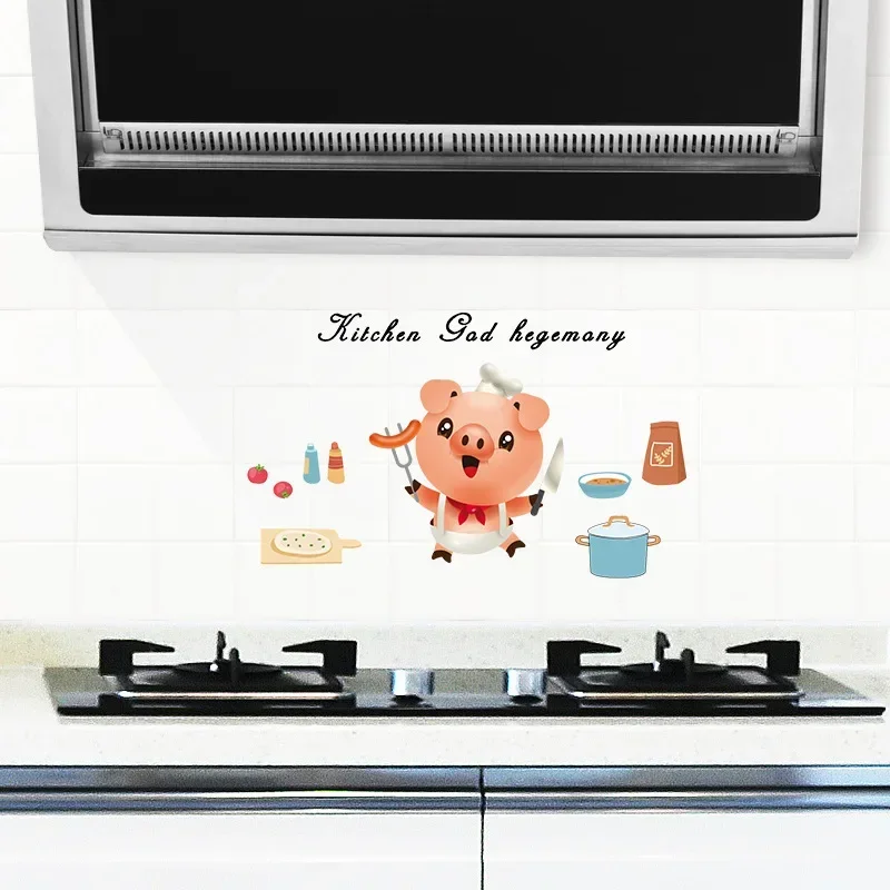 Kitchen oil proof sticker oil smoke wall tile wall transparent wall paste  high temperature resistant self-adhesive sticker