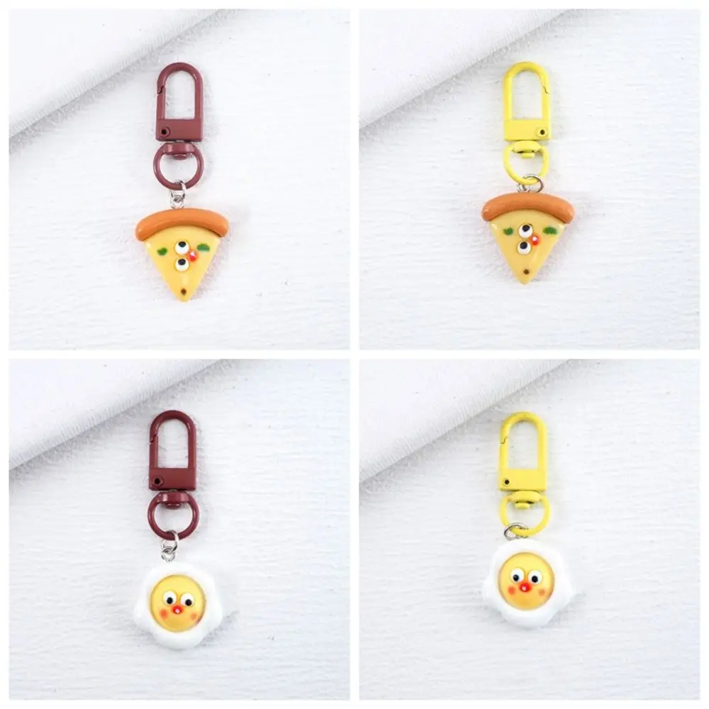 Bag Accessories Gifts Soft Pendant Key Chain Cute Cartoon Food Small Pendant Hamburger Creative Car Key Holder Student