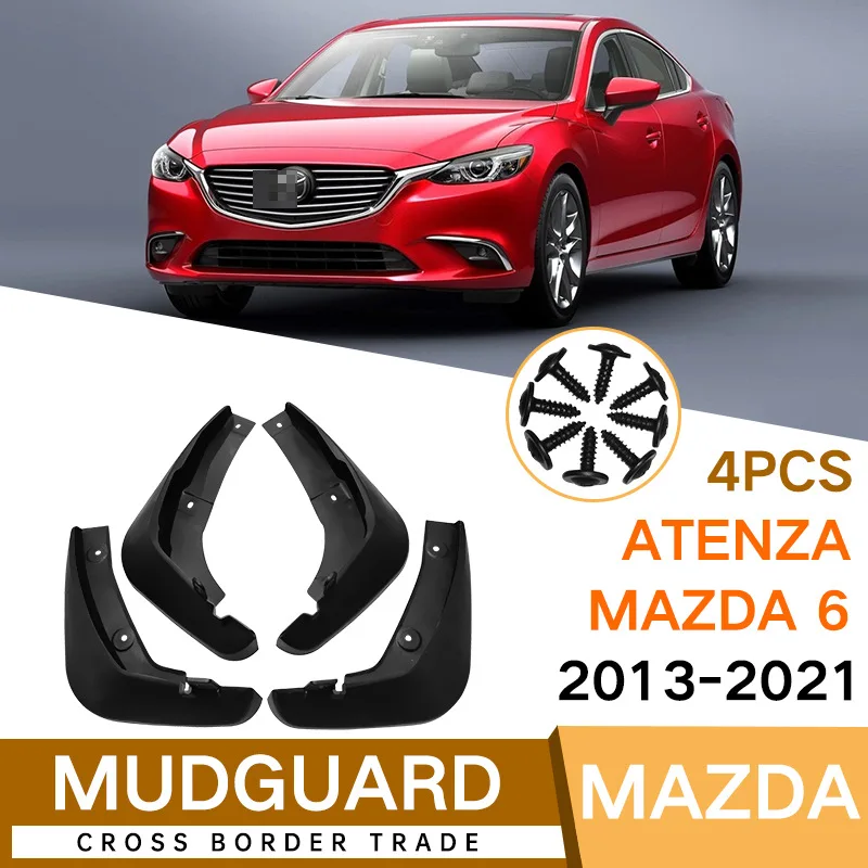 

For Atenza Mazda 6 2013-2021 black car mudguard Reduce dust Resist tire dirt car accessories tools