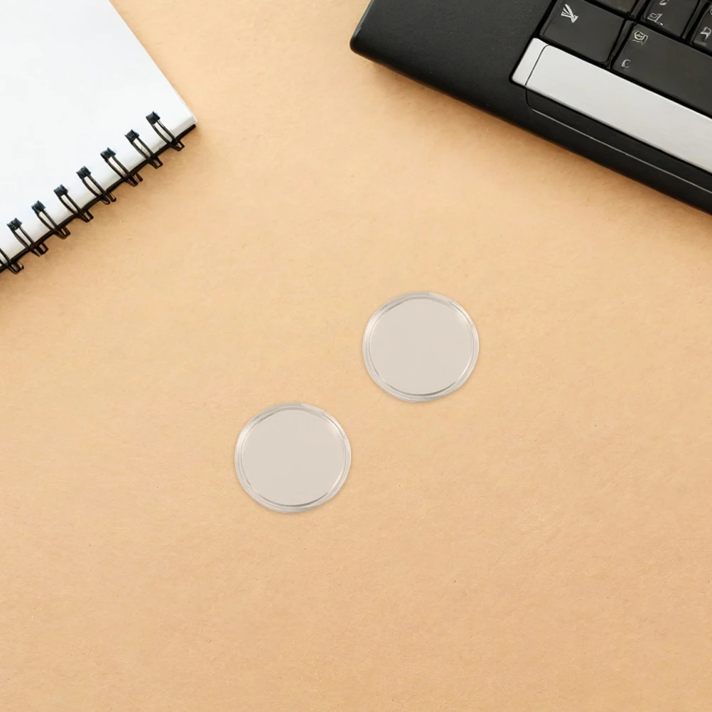 80Pcs Transparent Round Plastic Coin Protectors Capsules Clear Storage Containers Portable Collecting Coin Display Cases