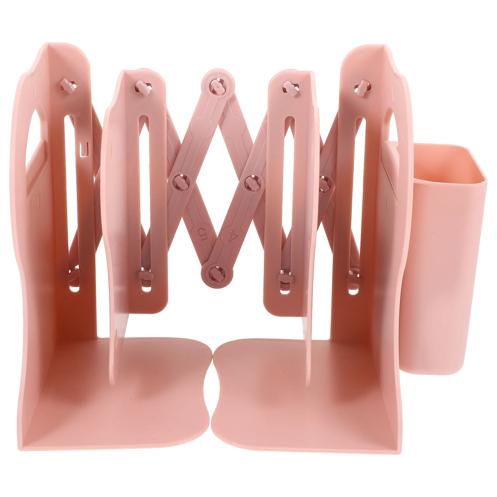 

Silicone Bookend Adjustable Desk Organizer Hollow Out Design Stable Tabletop Book Holder For Office Home Study Books