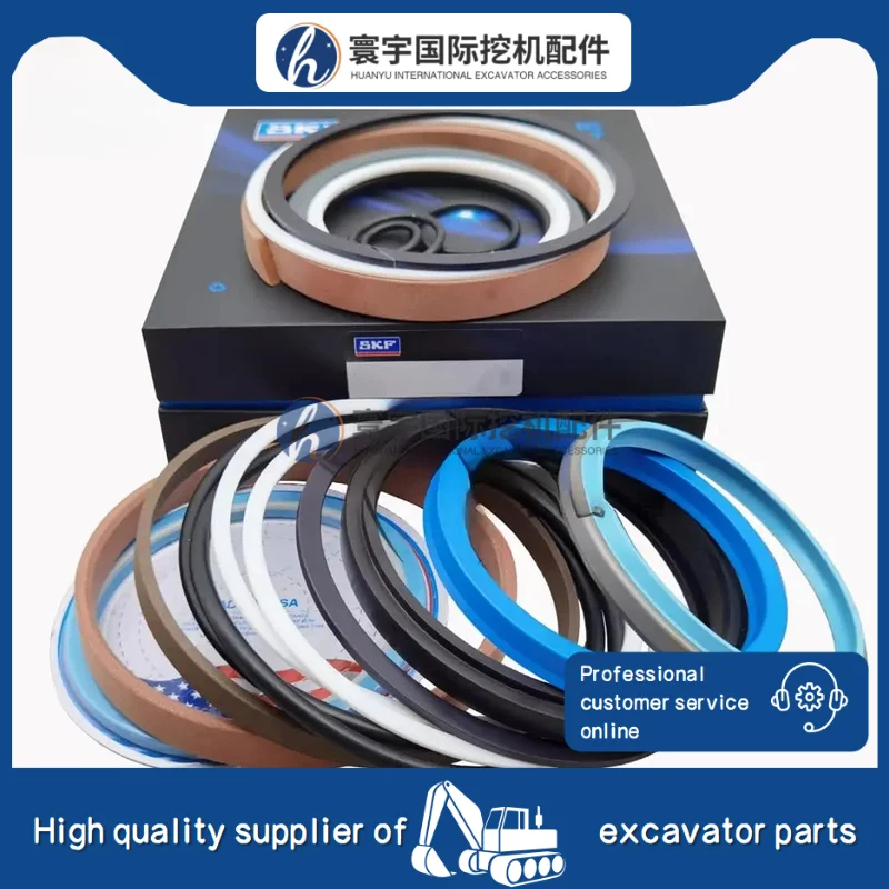 

TALUADA Hydraulic Cylinder Repair Compatible with Kato HD820 Bucket Arm Boom Cylinder Oil Seal Kit Repair Kit O- Ring Kits